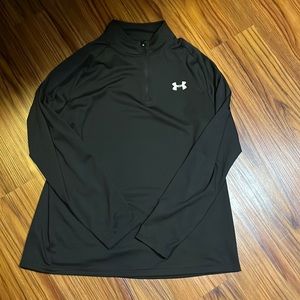 Mens large Under Armour quarter zip loose heatgear